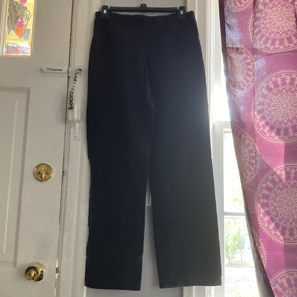 DriWorks Athletic Wide Leg Black Pants Sweatpants Yoga Comfy Casual Sleep - Picture 3 of 9